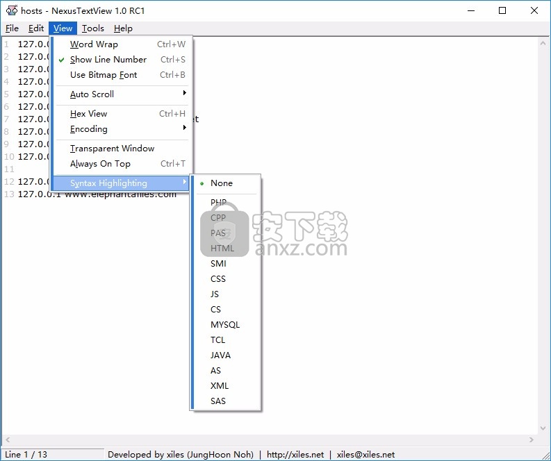 NexusTextView(源码查看工具)