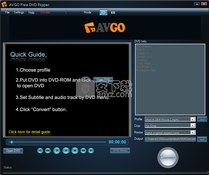 AVGO Free DVD Ripper(免费DVD翻录工具)