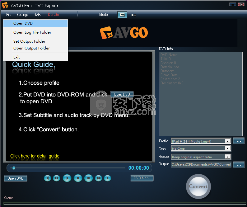 AVGO Free DVD Ripper(免费DVD翻录工具)