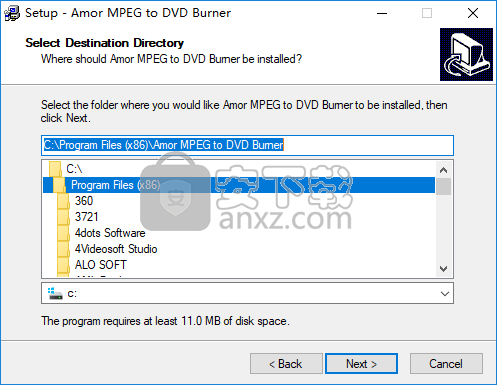 Amor MPEG to DVD Burner(MPEG转DVD转换器)