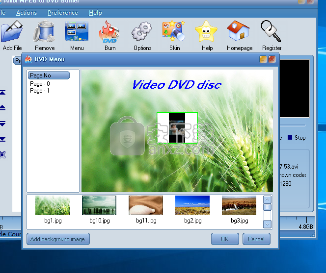 Amor MPEG to DVD Burner(MPEG转DVD转换器)