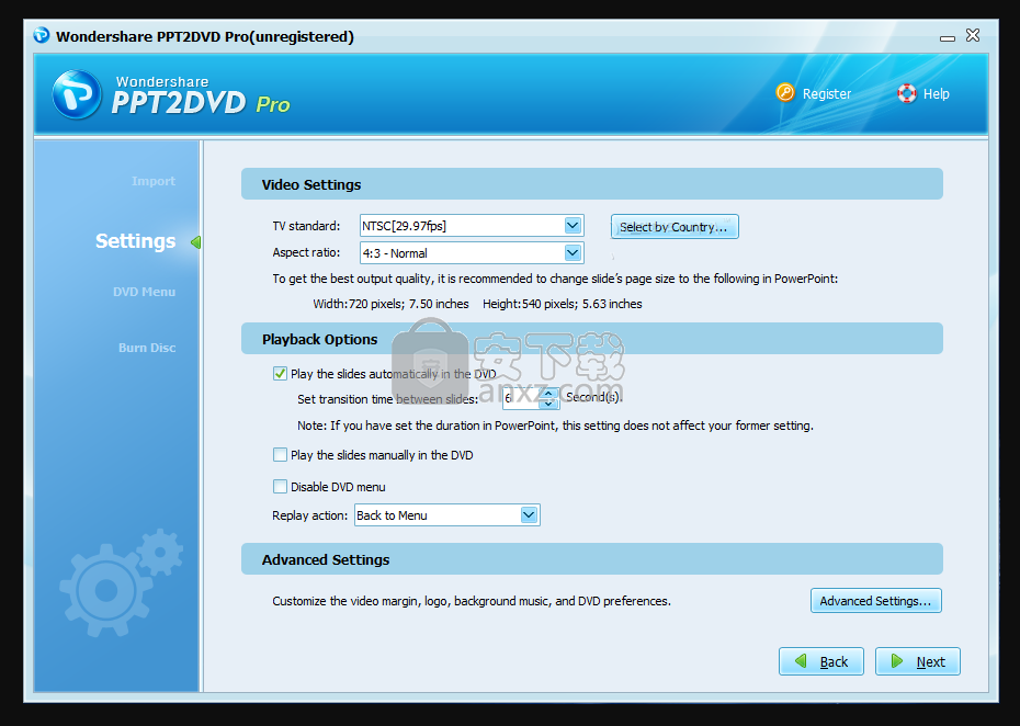 Wondershare PPT2DVD Pro(PPT转DVD工具)