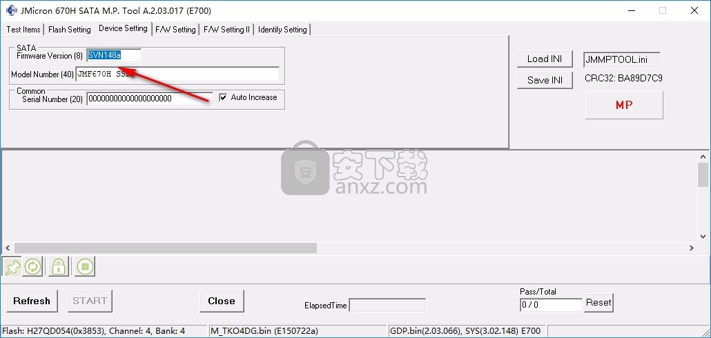 JMF670h主控开卡工具(JMicron 670H SATA MP Tool) 