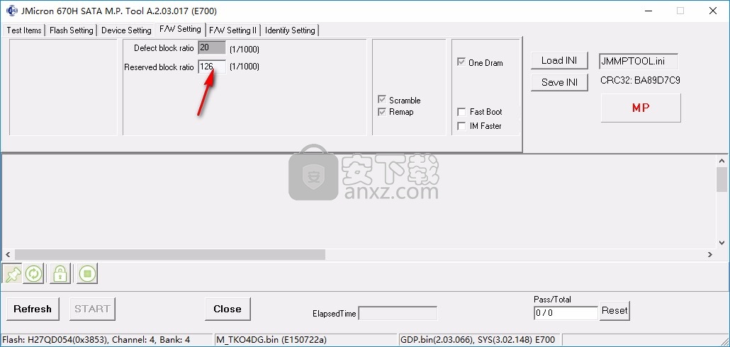 JMF670h主控开卡工具(JMicron 670H SATA MP Tool) 