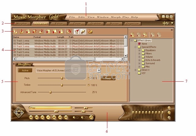 AV Music Morpher Gold(多功能DJ音乐制作与编辑器)