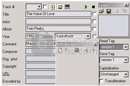 1st MP3 Tag Editor(MP3标签编辑器)