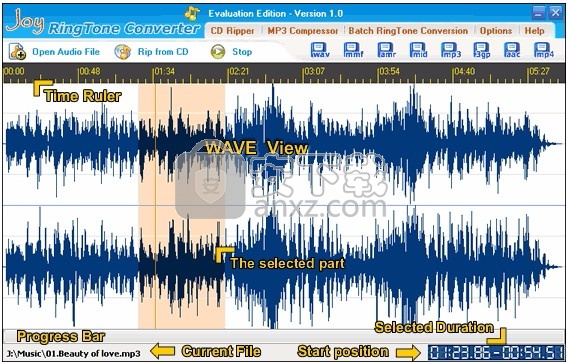 Joy RingTone Converter(多功能音频转铃声工具)