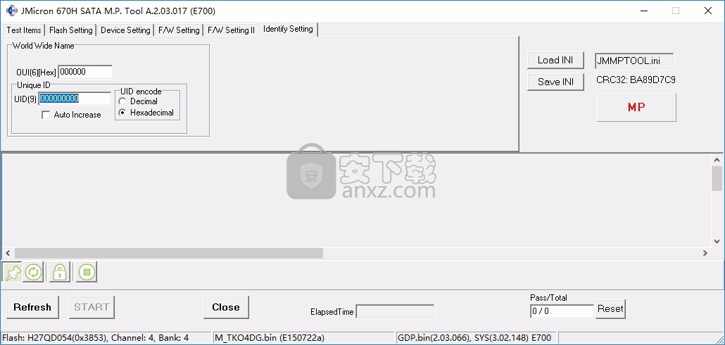 JMF670h主控开卡工具(JMicron 670H SATA MP Tool) 