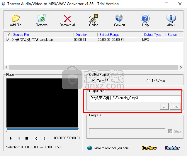 Torrent All to MP3 Converter(MP3音频格式转换器)