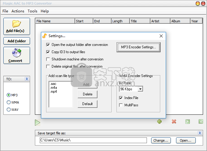 Magic AAC to MP3 Converter(AAC转MP3转换器)