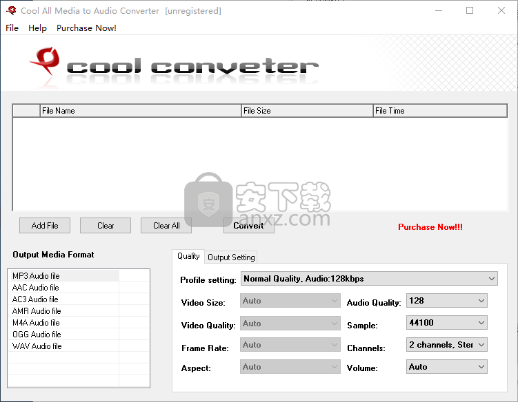 Cool All Media to Audio Converter(音频格式转换器)