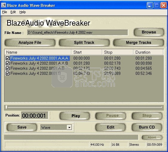 Blaze Audio Wave Breaker(多功能音频分割与编辑)