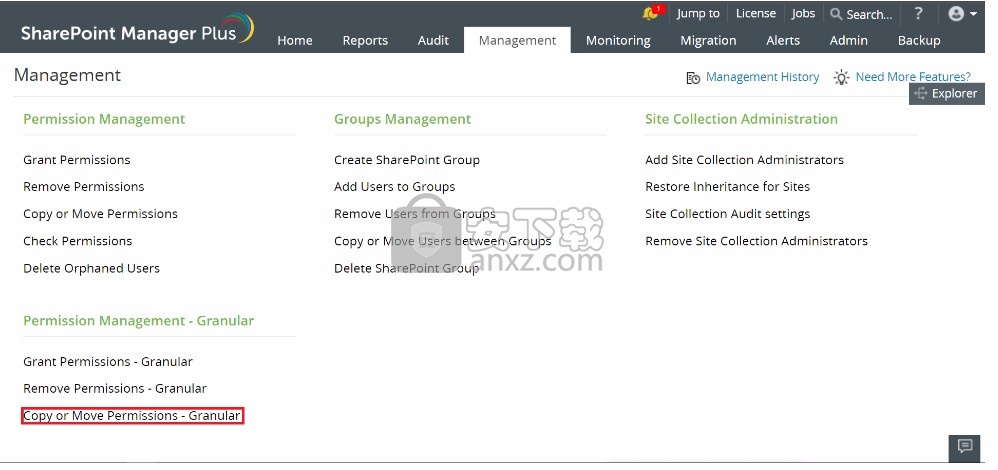 Sharepoint Manager Plus