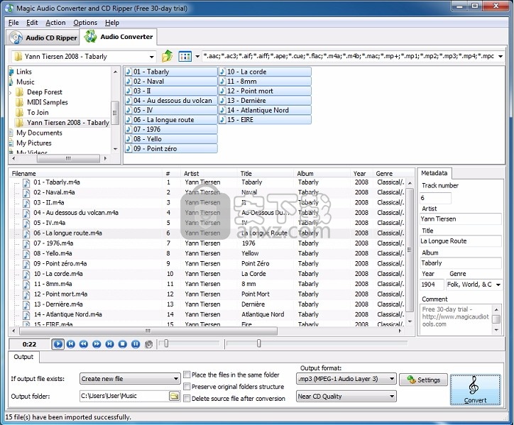 Audio Converter and CD Ripper(音乐转换与编辑)