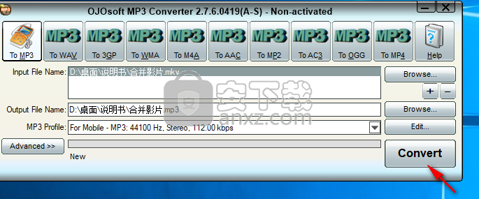 OJOsoft MP3 Converter(mp3音频格式转换器)