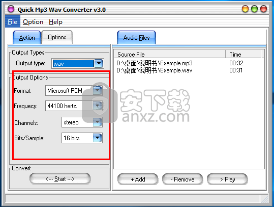 Quick MP3 WAV Converter(mp3 wav音频格式转换器)