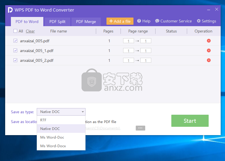 WPS PDF to Word Converter(pdf转word转换器)
