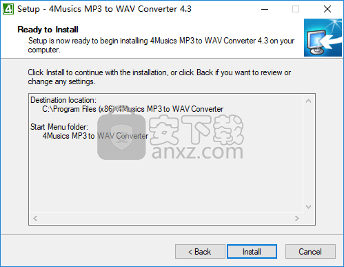4Musics MP3 to WAV Converter(MP3转WAV转换器)