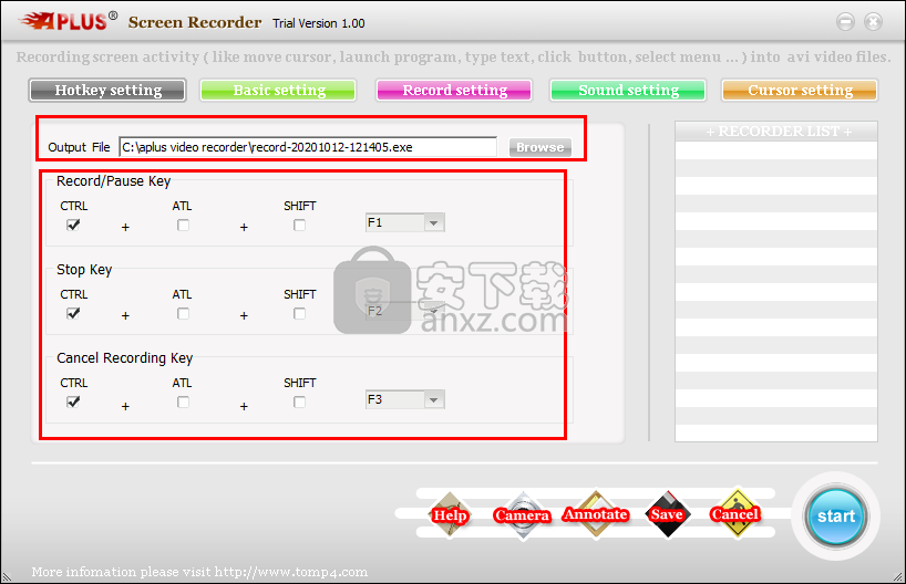 Aplus Screen Recorder(屏幕录制工具)