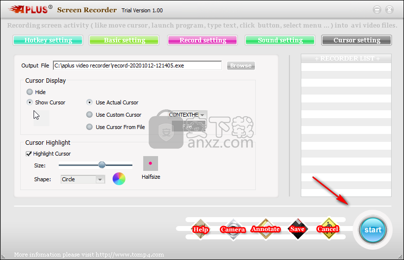 Aplus Screen Recorder(屏幕录制工具)