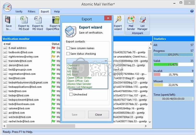 Atomic Email Verifier(多功能邮件验证工具)