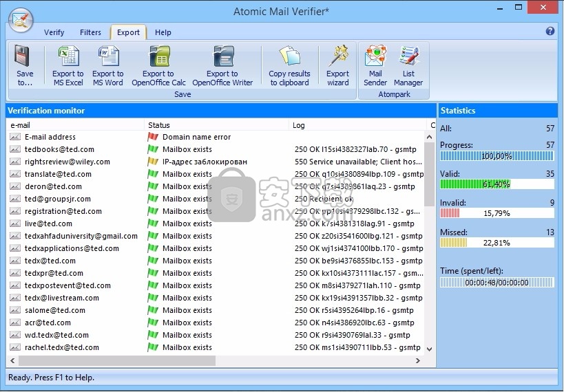 Atomic Email Verifier(多功能邮件验证工具)