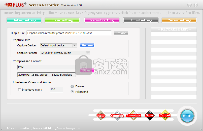 Aplus Screen Recorder(屏幕录制工具)