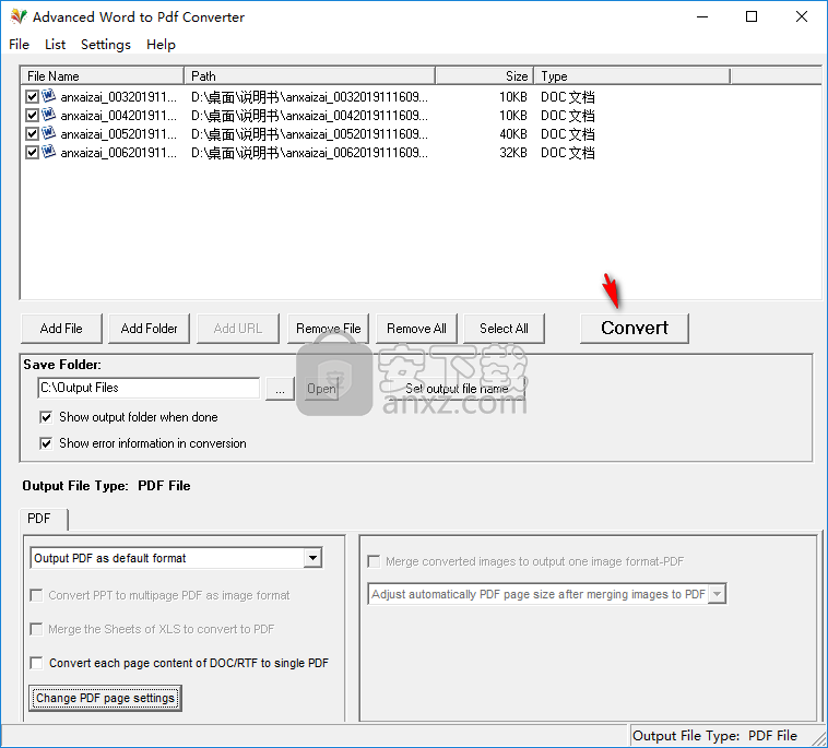 Advanced Word To PDF Converter(Word转PDF转换器)