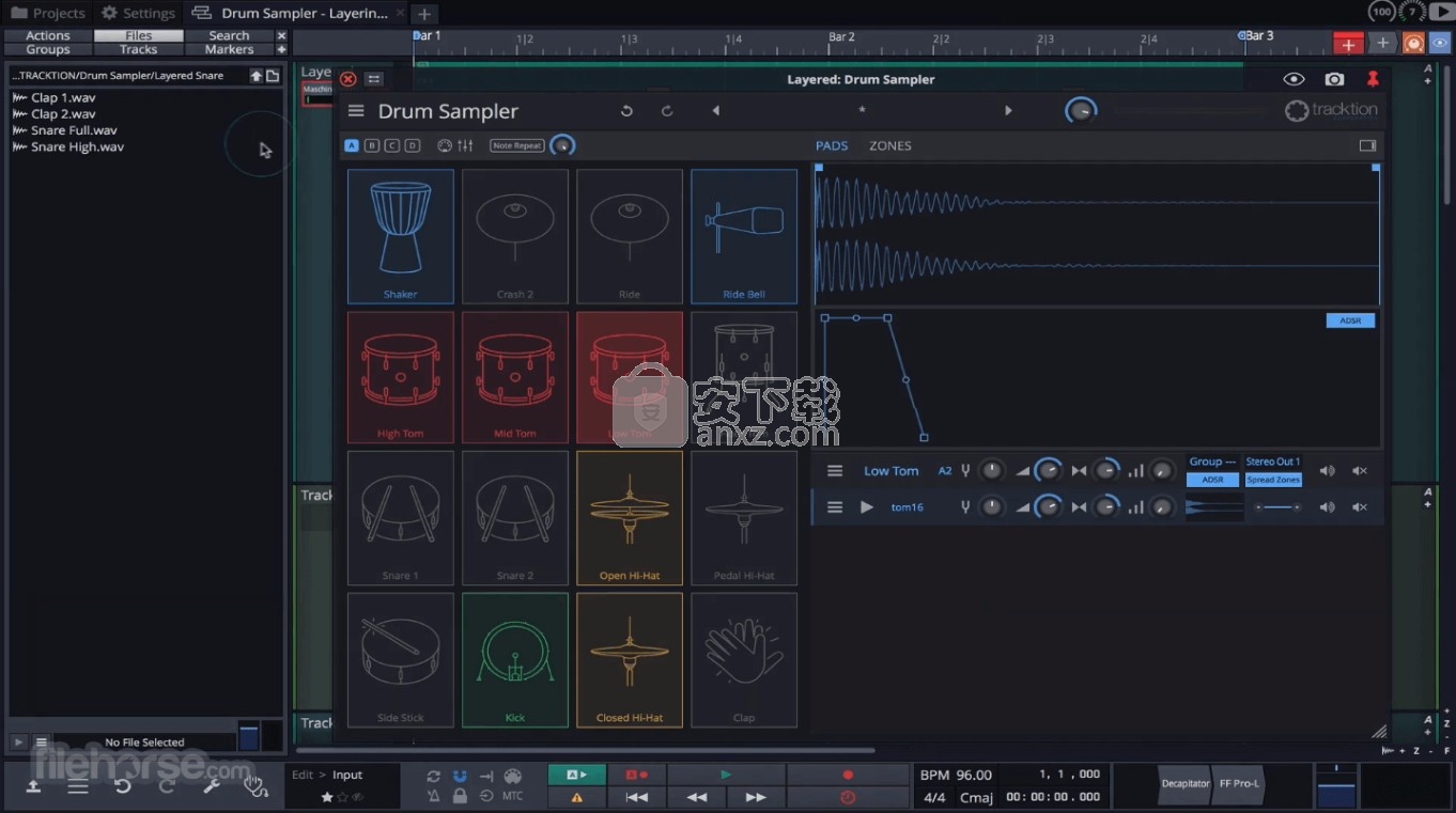 Waveform Tracktion(音频波形追踪与音频制作套件)