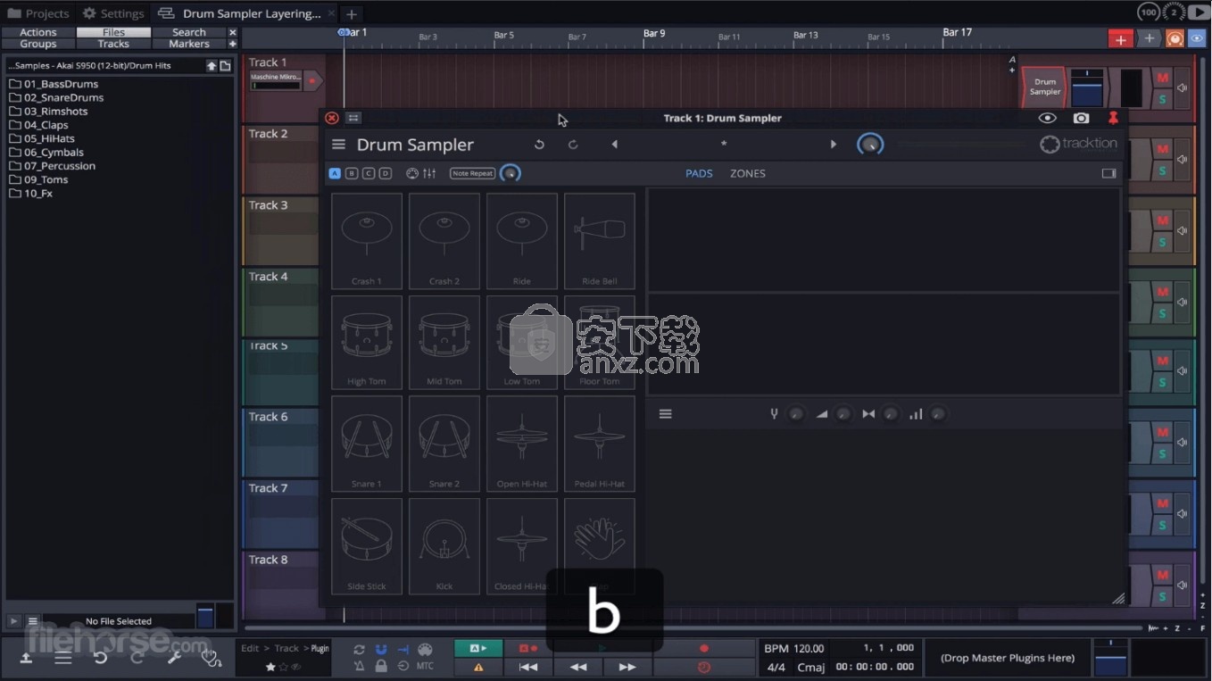 Waveform Tracktion(音频波形追踪与音频制作套件)