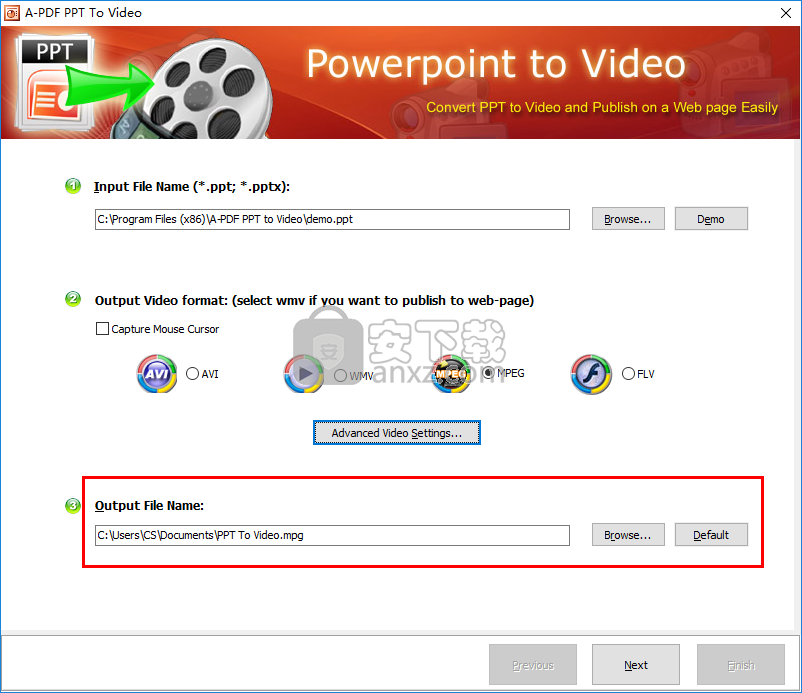 A-PDF PPT To Video(PPT转视频转换器)