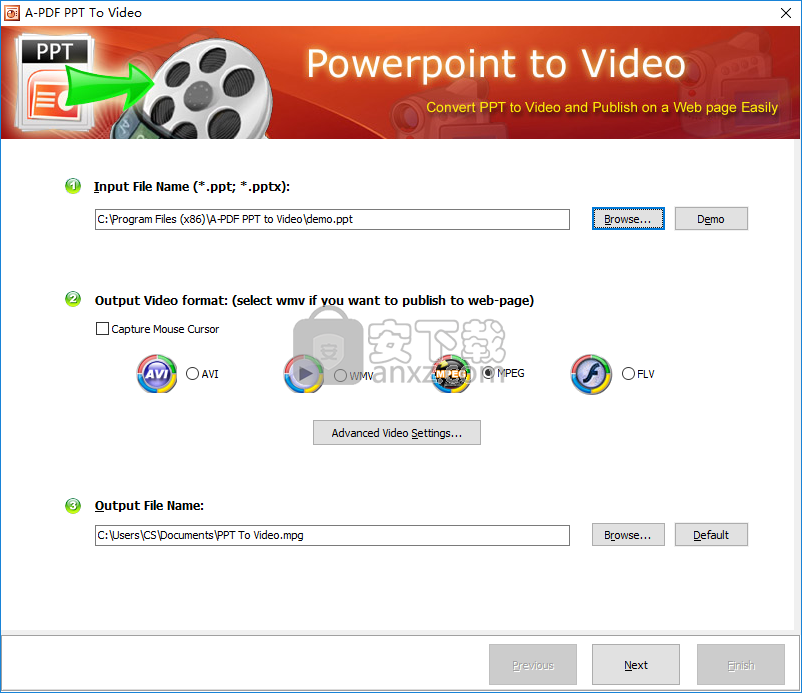 A-PDF PPT To Video(PPT转视频转换器)
