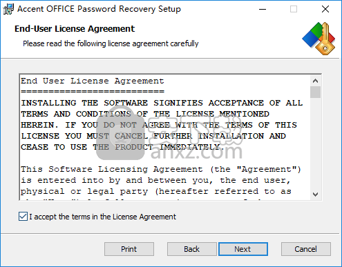 Accent OFFICE Password Recovery(office密码恢复软件)