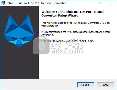 BlueFox Free PDF to Excel Converter(PDF转Excel转换器)