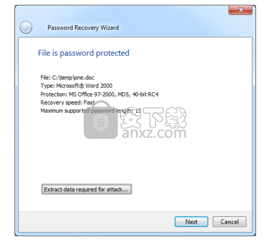 Accent OFFICE Password Recovery(office密码恢复软件)