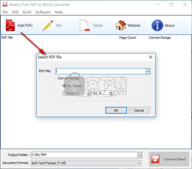 Weeny Free PDF to Word Converter(PDF转Word转换器)