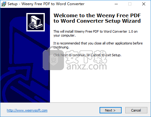 Weeny Free PDF to Word Converter(PDF转Word转换器)
