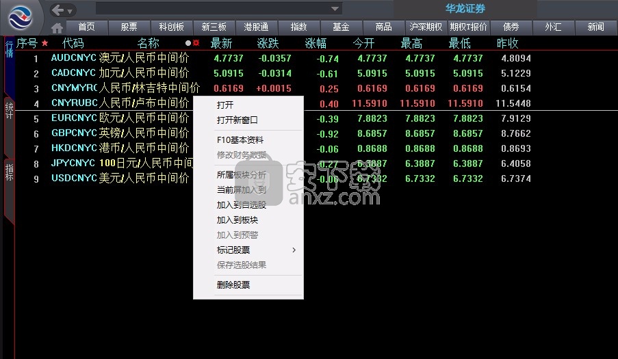 华龙证券大智慧