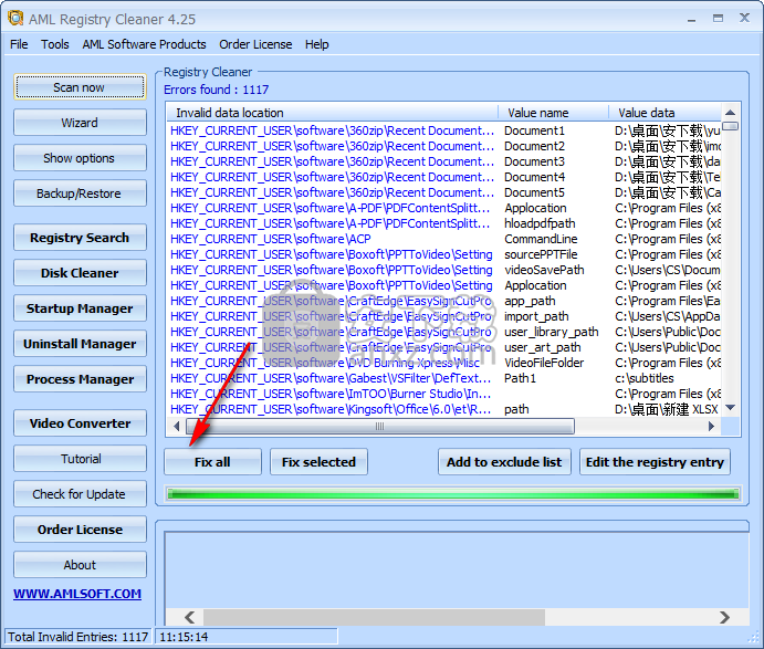 AML Free Registry Cleaner(注册表清理工具)