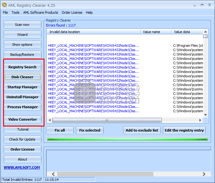 AML Free Registry Cleaner(注册表清理工具)