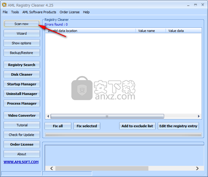 AML Free Registry Cleaner(注册表清理工具)