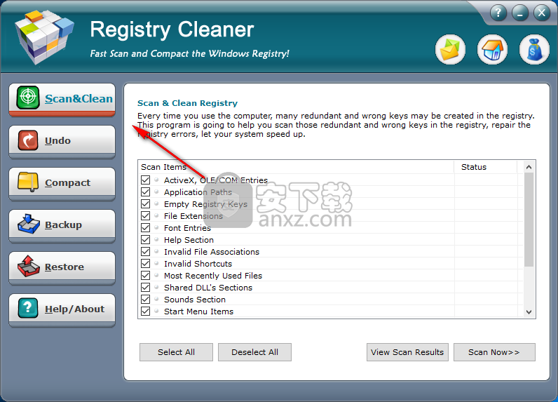 AthTek RegistryCleaner(注册表清理软件)