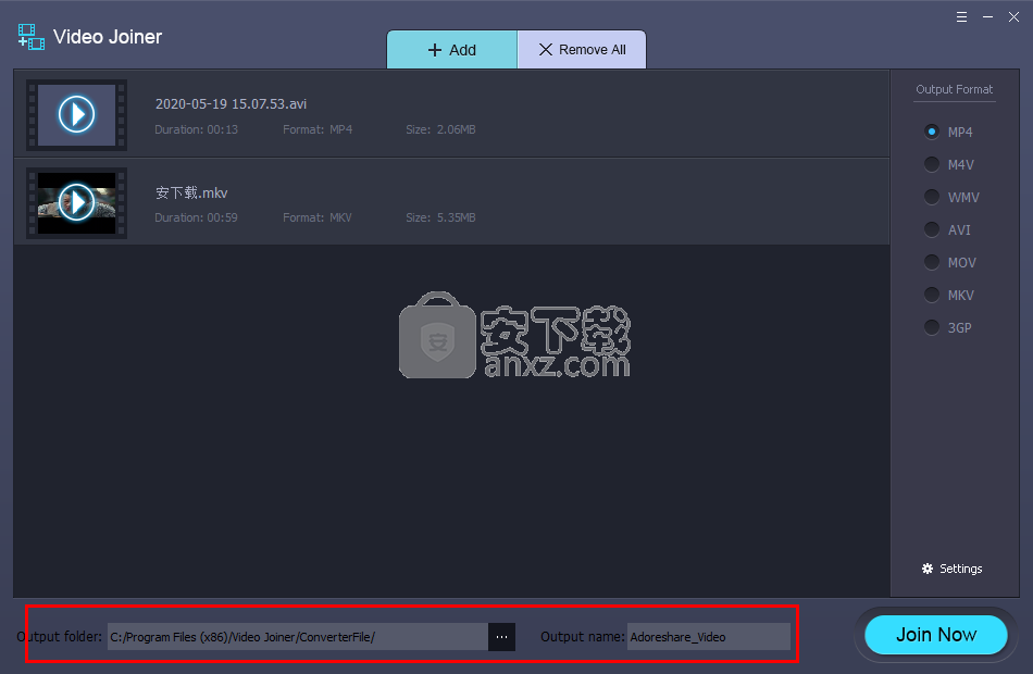 Adoreshare Video Joiner(视频合并工具)