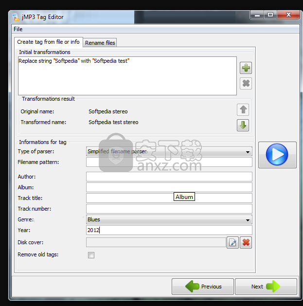 jMP3 Tag Editor(MP3标签编辑器)