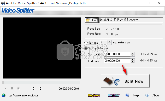 AimOne Video Splitter(视频分割工具)