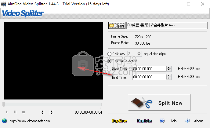 AimOne Video Splitter(视频分割工具)