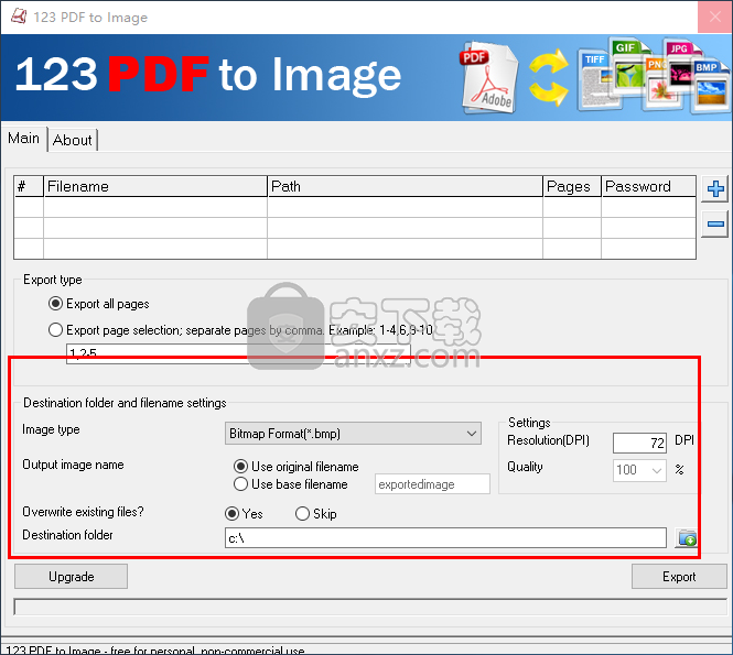 123 PDF to Image(PDF转图片转换器)