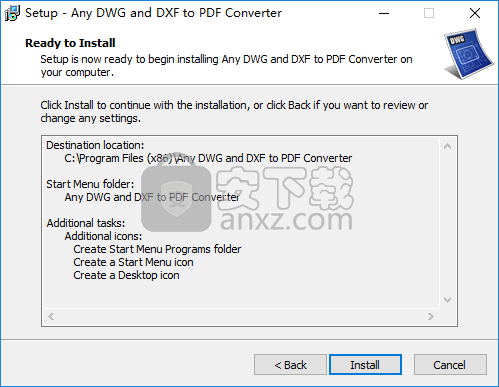 Any DWG and DXF to PDF Converter(CAD转PDF转换器)