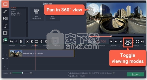 Movavi 360 Video Editor(多功能视频编辑器)