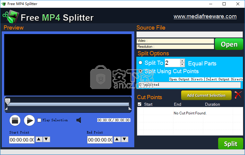 Free Mp4 Splitter(mp4视频分割软件)
